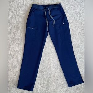 Figs Navy Yola Skinny Scrub Pants